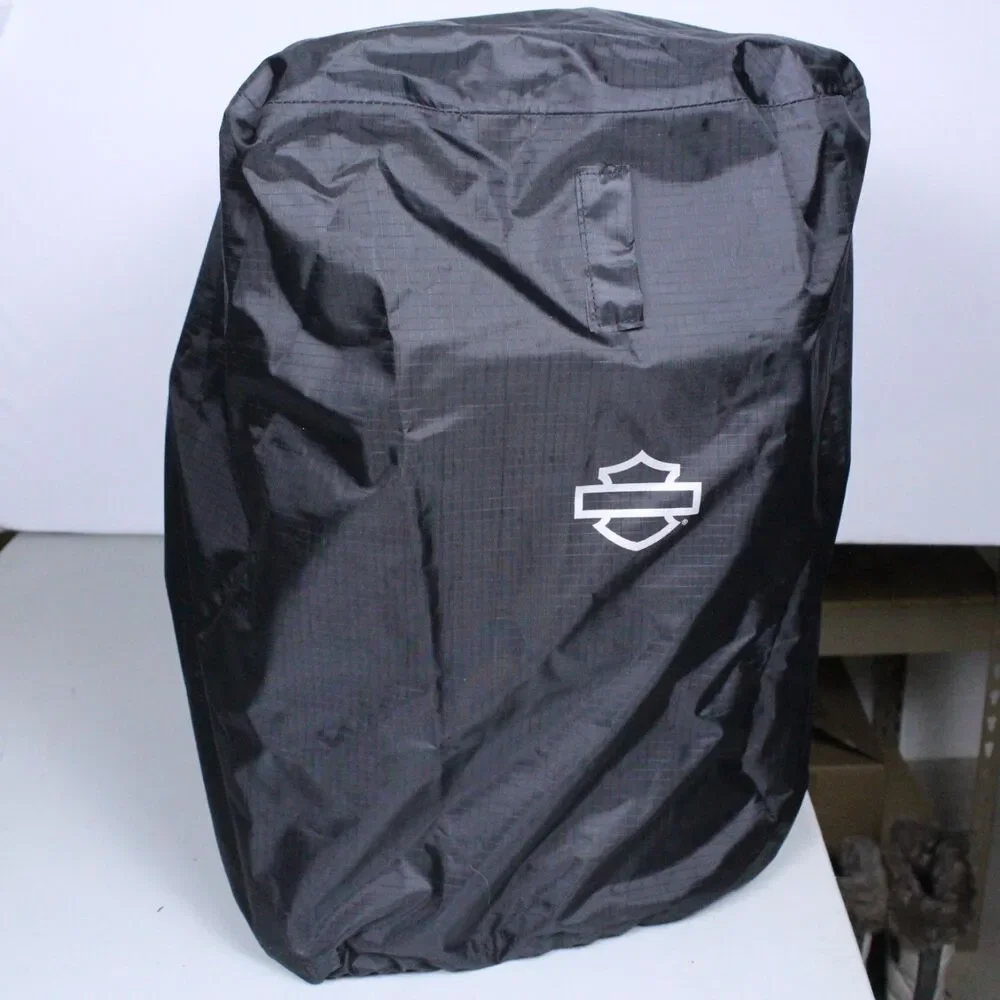 Harley Davidson Onyx Backseat Roller Luggage - Complete w/ Straps & Logo Cover